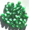 50 4mm Round Green Fiber Optic